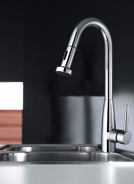 ברז נשלף למטבח דגם בריסל גימור כרום